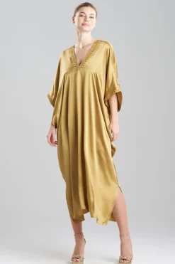 Key Essentials Embellished Cocoon Silk Caftan