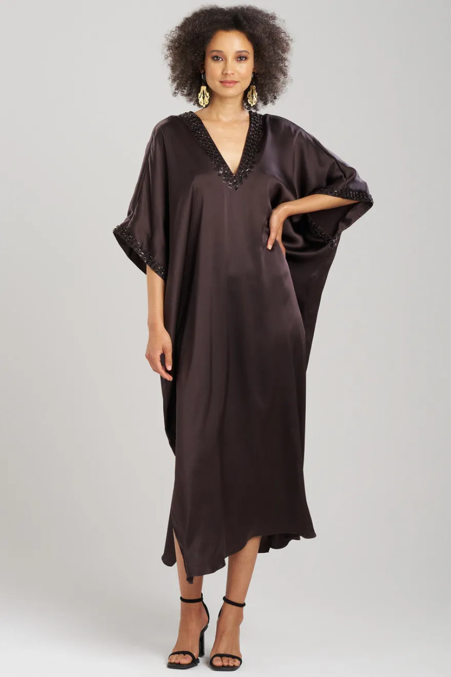 Key Essentials Embellished Cocoon Silk Caftan
