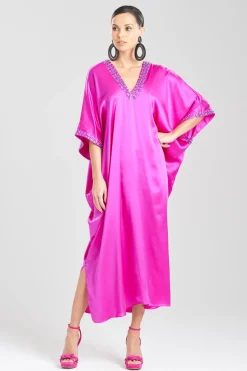Key Essentials Embellished Cocoon Silk Caftan