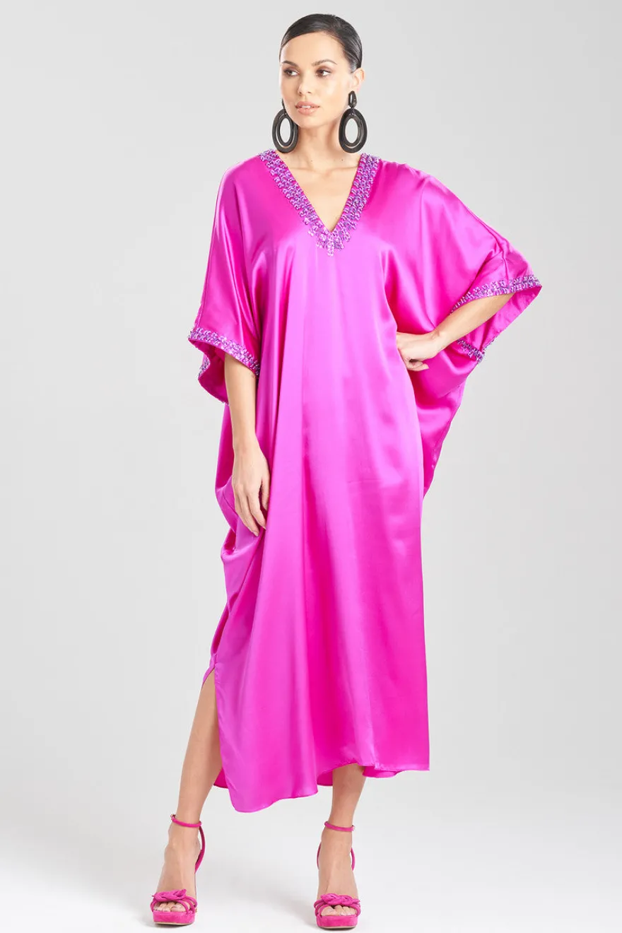 Key Essentials Embellished Cocoon Silk Caftan