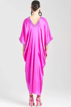Key Essentials Embellished Cocoon Silk Caftan