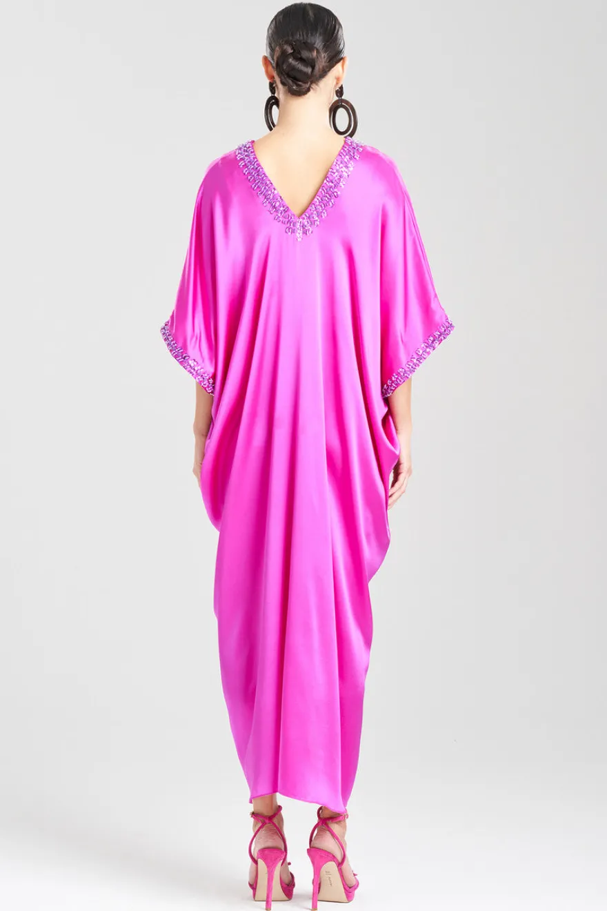 Key Essentials Embellished Cocoon Silk Caftan