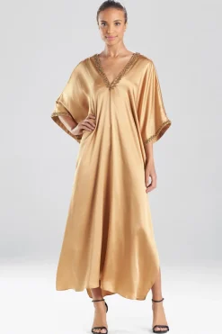 Key Essentials Embellished Cocoon Silk Caftan