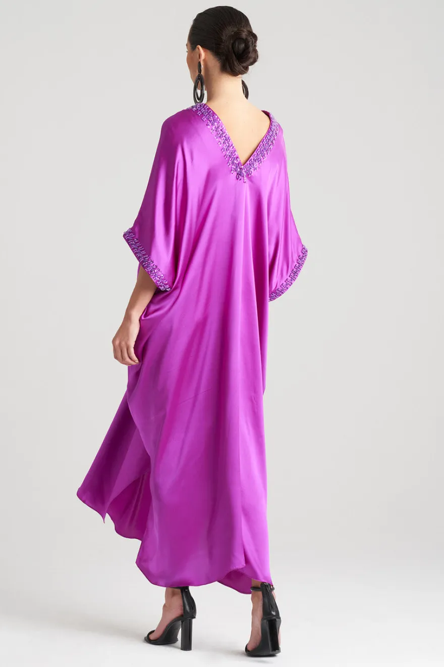 Key Essentials Embellished Cocoon Silk Caftan