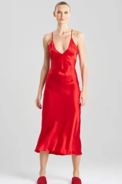 Key Essentials V-neck Silk Gown