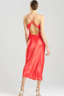 Key Essentials V-neck Silk Gown