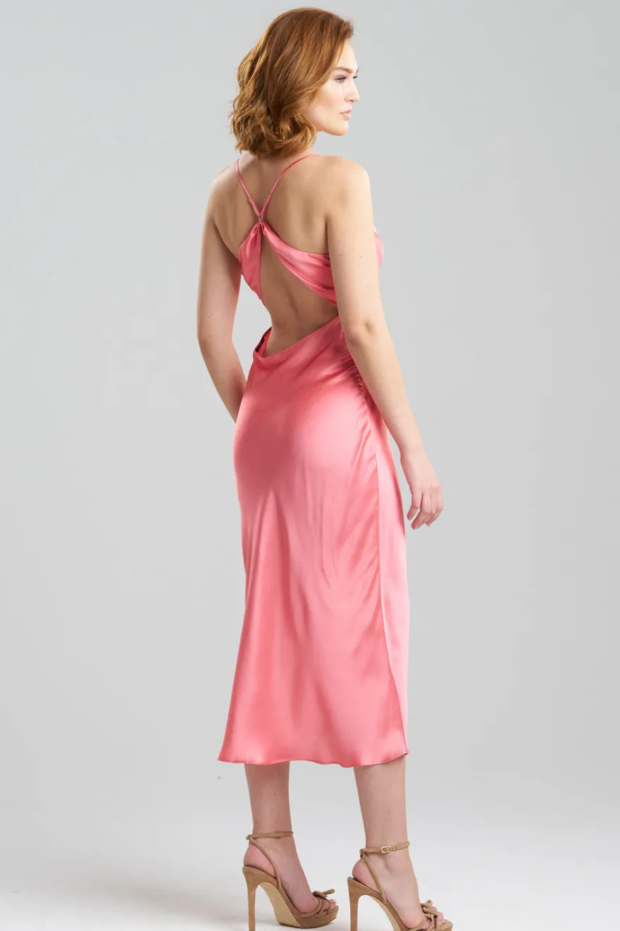 Key Essentials V-neck Silk Gown