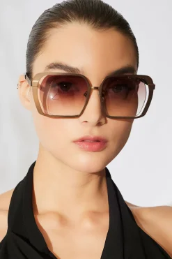 Kintsu Metal Rectangle Sunglasses