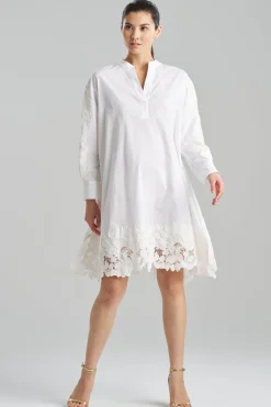 Kumo Embroidery Applique Oversized Shirtdress
