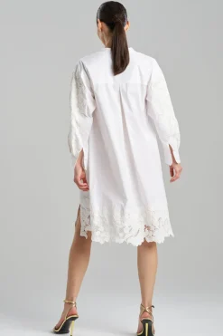 Kumo Embroidery Applique Oversized Shirtdress
