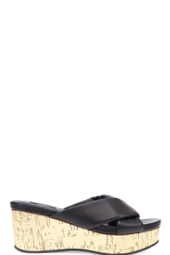 Lanna Nappa Leather Platform Thong Sandals