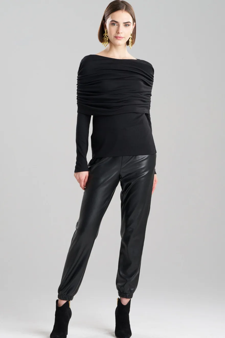 Layering Jersey Rouched Sleeve Top
