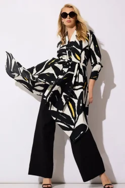 Leaf Matelassé Cotton Handkerchief Tunic