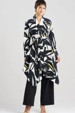 Leaf Matelassé Cotton Handkerchief Tunic