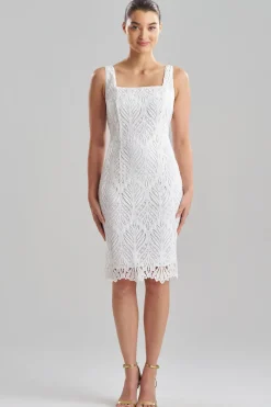 Leaflet Lace Tank Sheath Dress