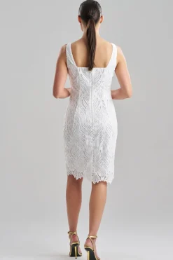 Leaflet Lace Tank Sheath Dress
