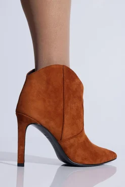 Leiko Suede Heel Bootie