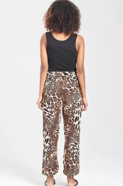Leopard Cotton Gauze Pants