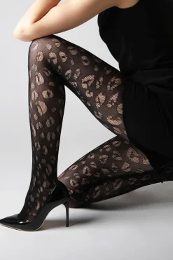 Leopard Net Tights