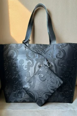 Leticia Embroidery Large Tote Bag