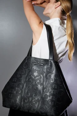 Leticia Embroidery Large Tote Bag