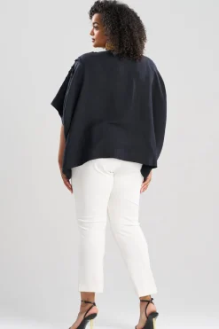 Light Weight Linen Embroidered Caftan Top