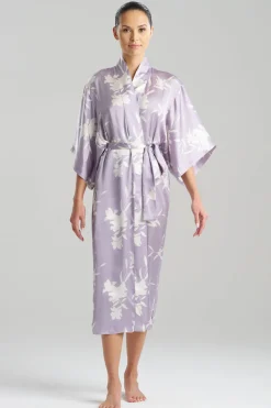 Lily Printed Satin Icon Robe