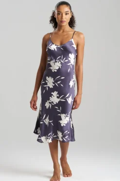 Lily Printed Satin Icon Slip Dress