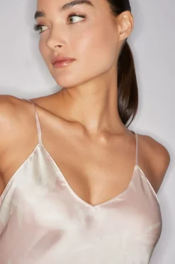 Lily Printed Satin Icon Slip Dress