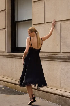 Lolita Asymmetrical Silk Slip Dress