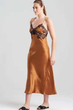 Lolita Lace Low Back Silk Slip Dress