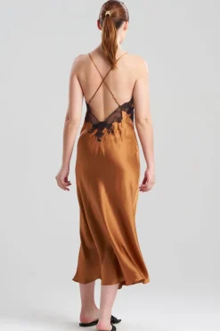 Lolita Lace Low Back Silk Slip Dress