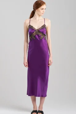 Lolita Lace Low Back Silk Slip Dress