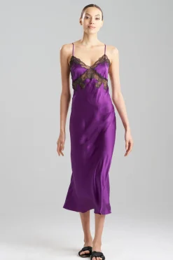 Lolita Lace Low Back Silk Slip Dress