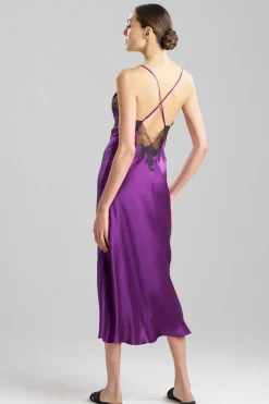 Lolita Lace Low Back Silk Slip Dress