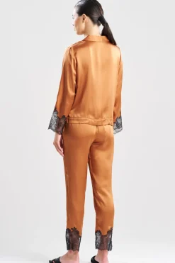 Lolita Lace Trim Silk Notch PJ