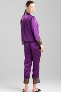 Lolita Lace Trim Silk Notch PJ