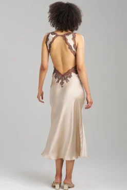 Lolita Lace Trim Silk Slip Dress