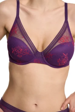 Love Lace Full Coverage Plunge T-Shirt Bra