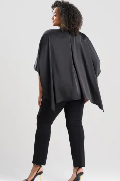Luxe Charmeuse Button Down Caftan Shirt
