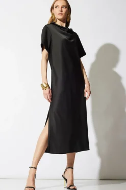 Luxe Charmeuse Column Dress
