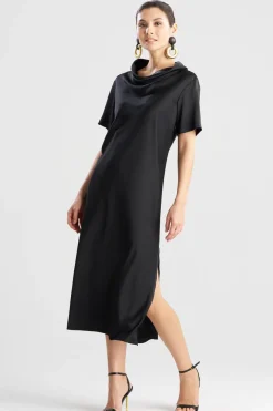 Luxe Charmeuse Column Dress