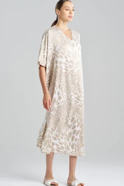 Luxe Leopard Zip Caftan