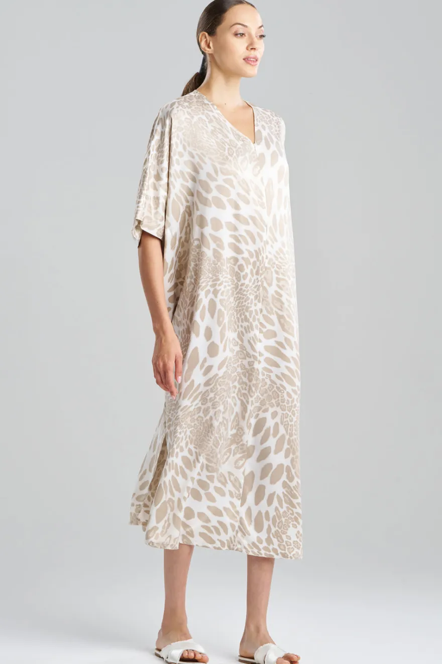 Luxe Leopard Zip Caftan