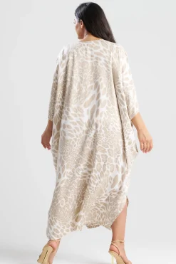 Luxe Leopard Zip Caftan