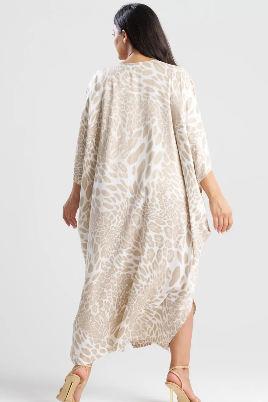 Luxe Leopard Zip Caftan