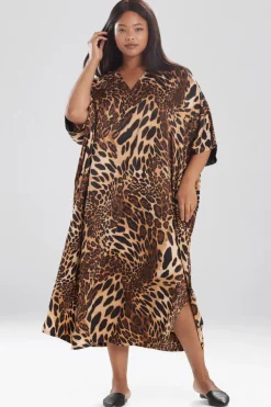 Luxe Leopard Zip Caftan
