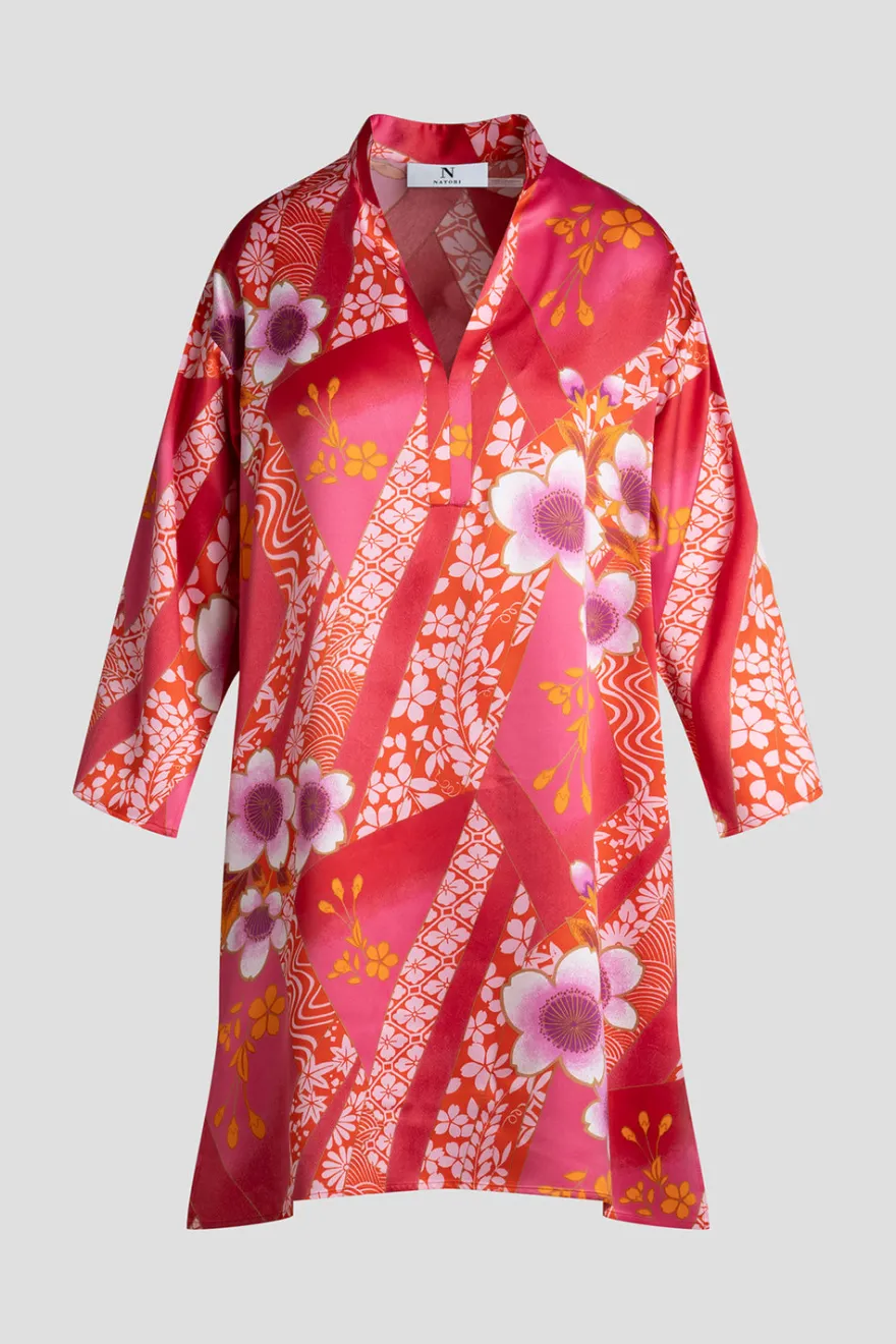 Magnolia Printed Satin Sleepshirt