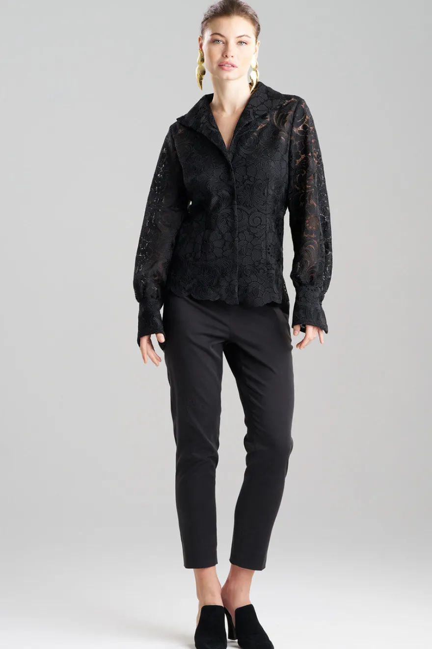 Mantilla Lace Button Down Shirt