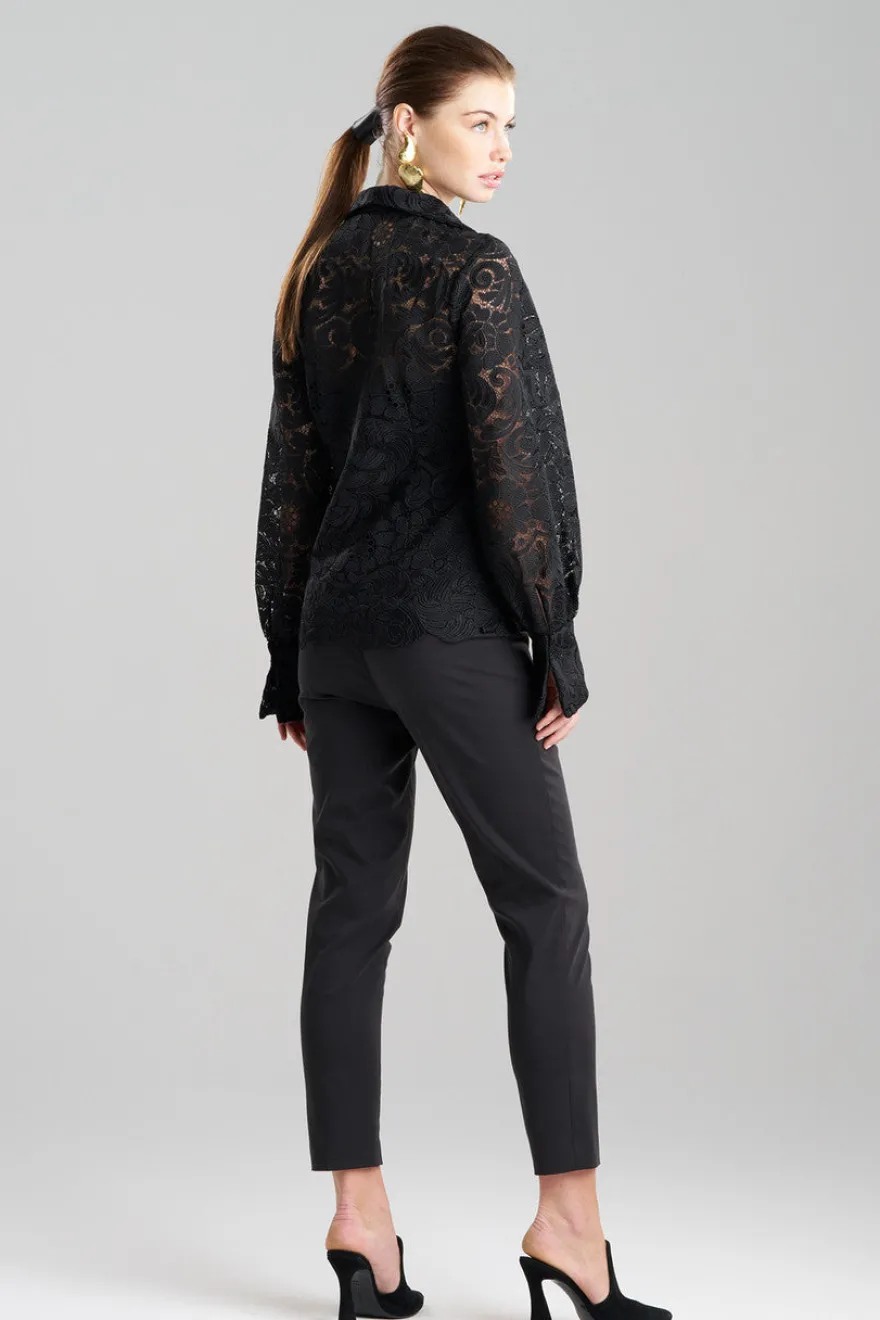 Mantilla Lace Button Down Shirt